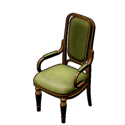 Antique Green Wooden Chair structure icon in Palworld