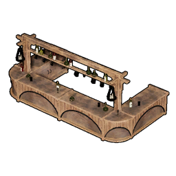 Wooden Counter structure icon in Palworld