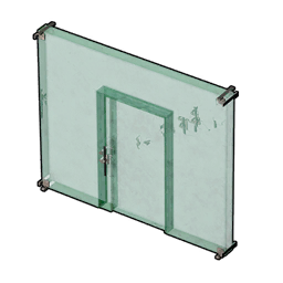 Glass Wall and Door structure icon in Palworld