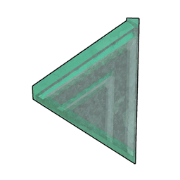 Glass Slanted Triangular Roof structure icon in Palworld