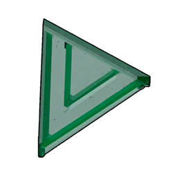 Glass Slanted Corner Roof (Inverted) structure icon in Palworld