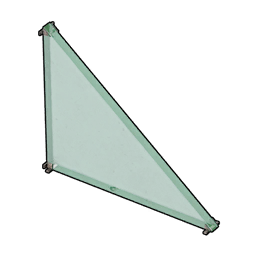 Glass Triangular Wall structure icon in Palworld