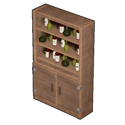 Wooden Shelf structure icon in Palworld