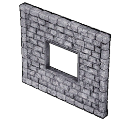 Stone Wall and Window structure icon in Palworld