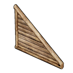 Wooden Triangular Wall structure icon in Palworld