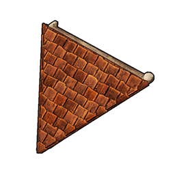 Wooden Slanted Corner Roof (Inverted) structure icon in Palworld