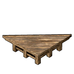 Wooden Triangular Foundation structure icon in Palworld