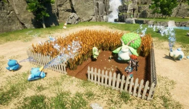 Pals working on a farm