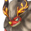 Blazamut Pal portrait in Palworld