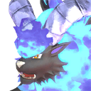 Blazehowl Noct Pal portrait in Palworld