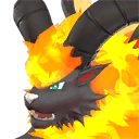 Blazehowl Pal portrait in Palworld